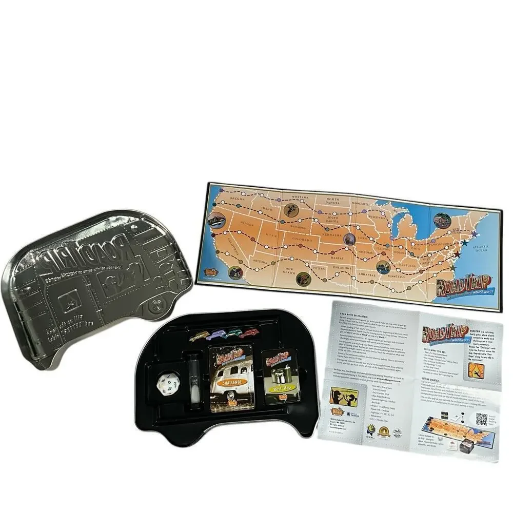 Daddy-O 2010 Road Trip Family Game Travel Themed Excellent Condition Fun Tin Van